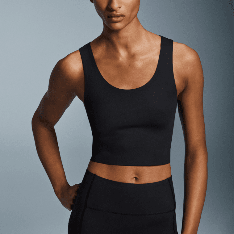 On Sleeveless Sports Shirts Black Other