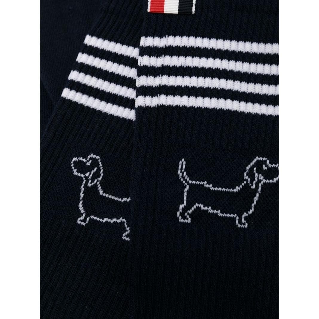 THOM BROWNE· Knee High 1 Pack Marine Blue