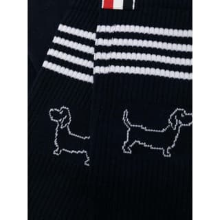 THOM BROWNE· Knee High 1 Pack Marine Blue