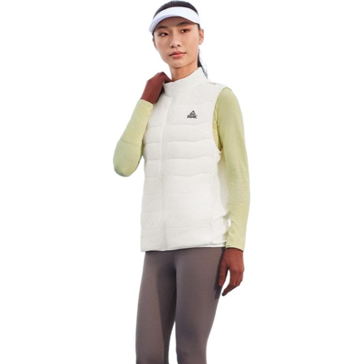 PEAK Vests White Stand Collar Thin Other