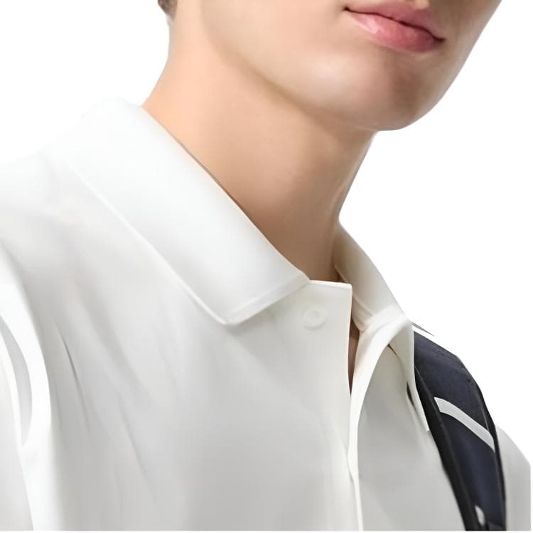 UNIQLO Polo Shirts White Polo Collar Moderate