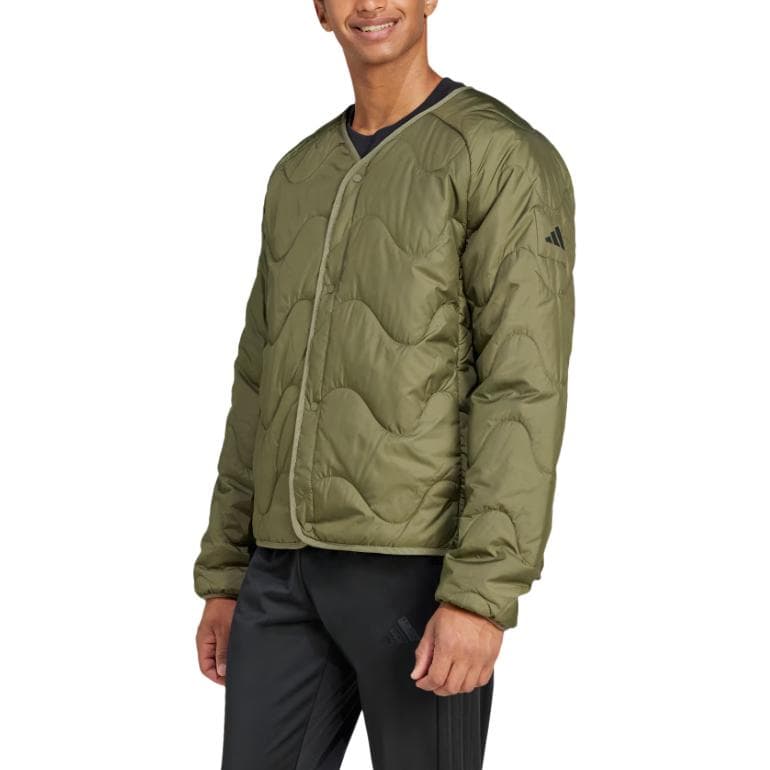 Adidas NUGANIC INS Puffer Jacket Strata Olive Green