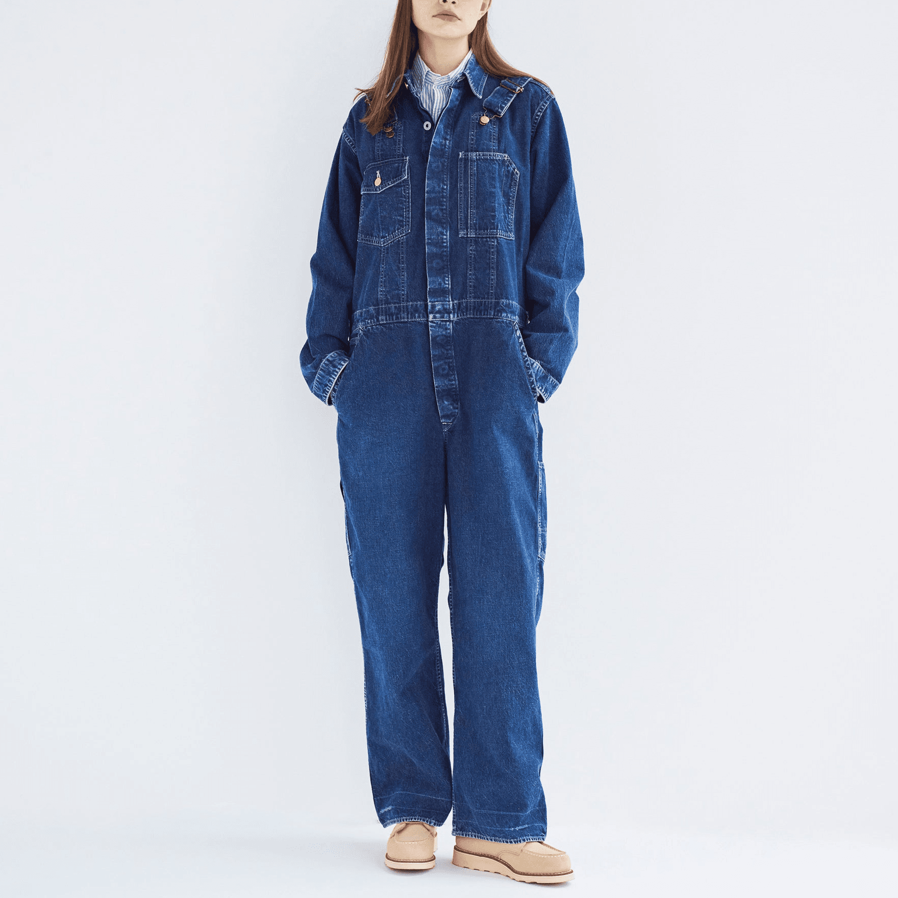 HUMAN MADE Denim Collection Indigo Lapel Moderate Straight Fit
