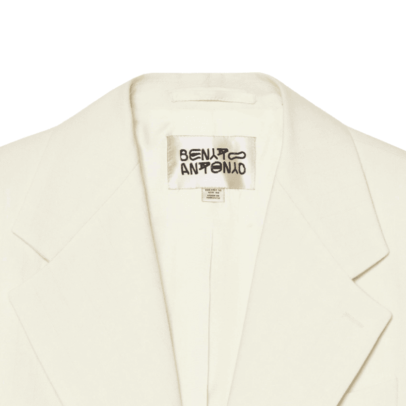 ZARA Bad Bunny Business Suits White Lapel Moderate Straight Fit