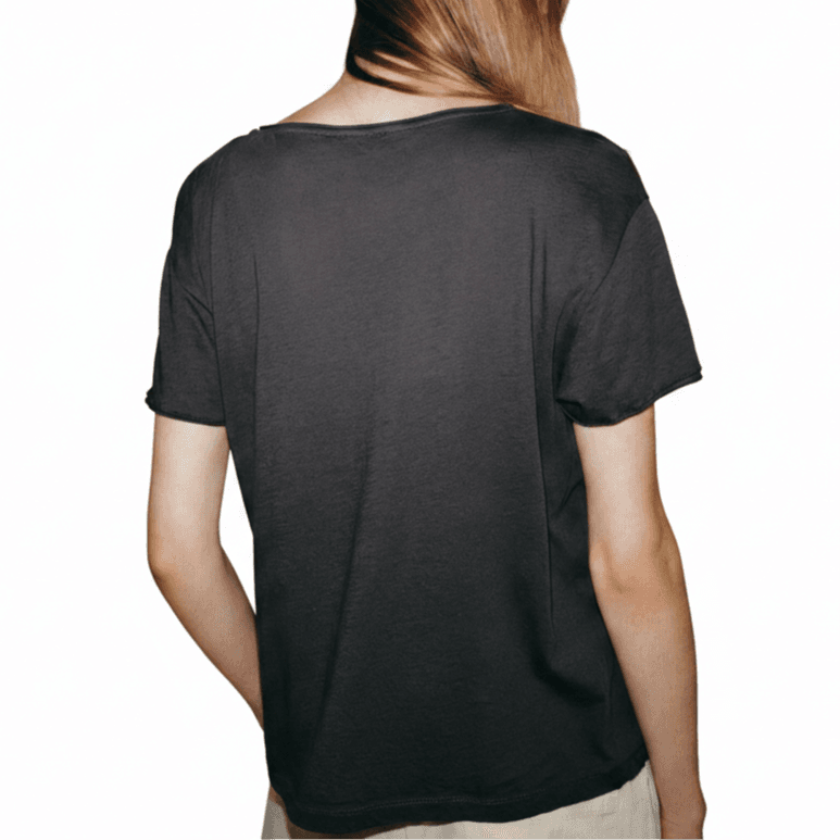 ZARA TShirts Coal Gray Crew Neck