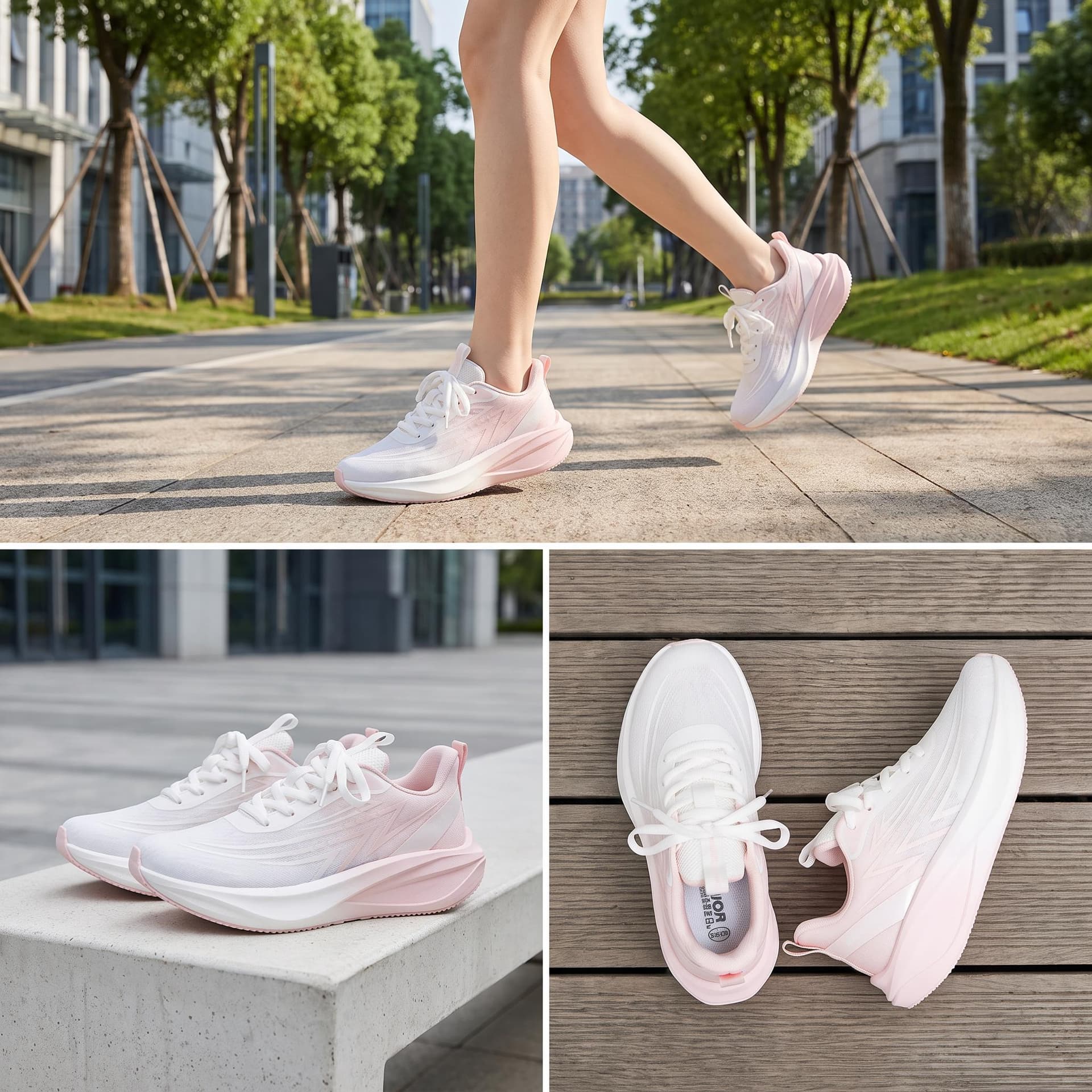WARRIOR Lowtop White/Purple, White/Pink, White/Light Blue