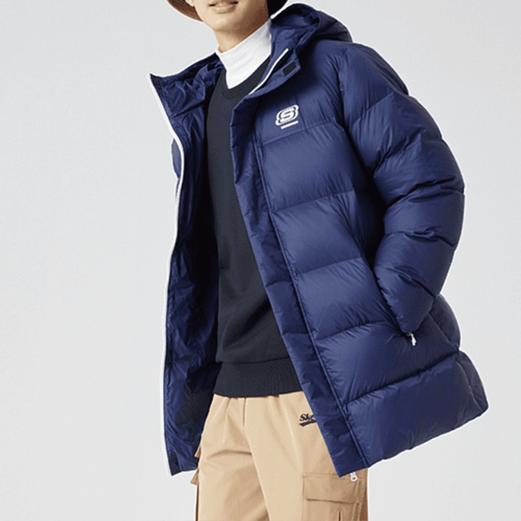 Skechers Down Jackets Hooded Moderate Puffer Jacket