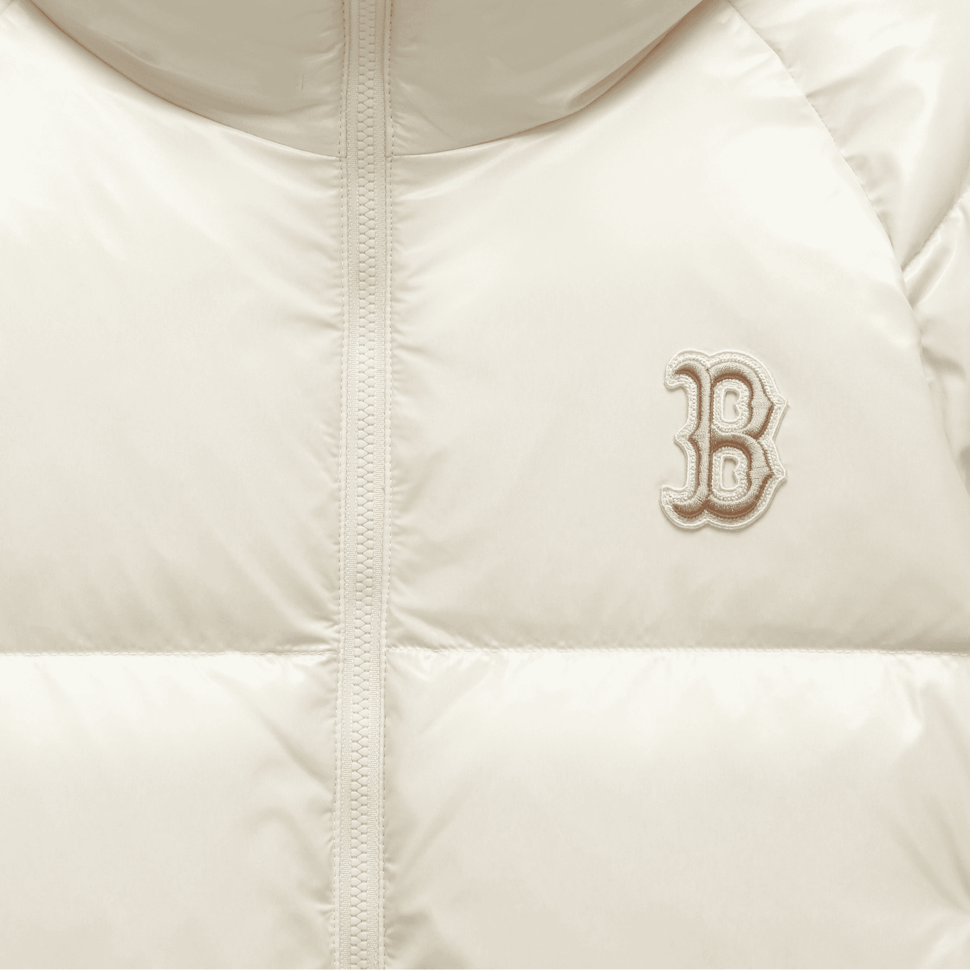 MLB RED SOX Boston Red Sox Glossy Curve Down Jacket White