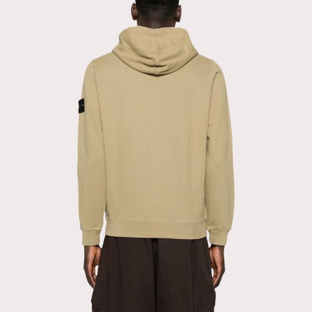 STONE ISLAND Logo Patch Zip Up Hoodie