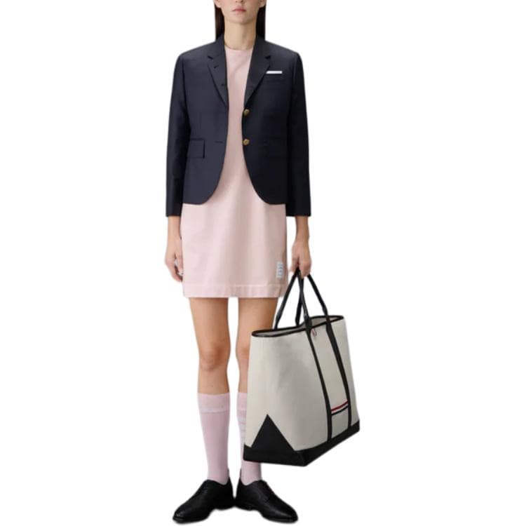 THOM BROWNE· Short Sleeved Dress