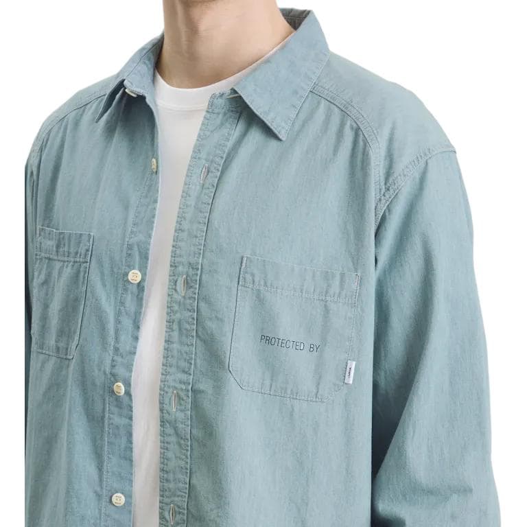 WTAPS Shirts Indigo Lapel Moderate
