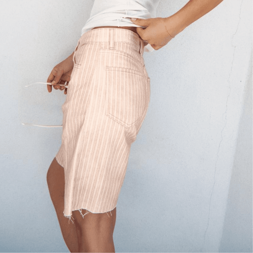 ZARA ZW Denim Pink Moderate