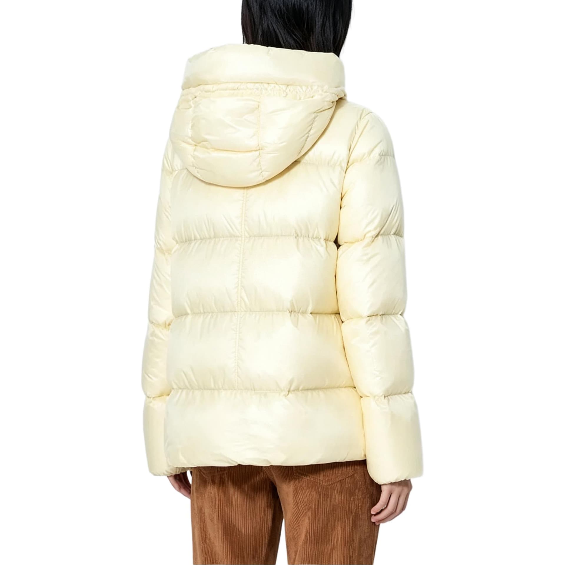 Moncler Puffer Jackets Yellow Hooded (Nondetachable) Moderate