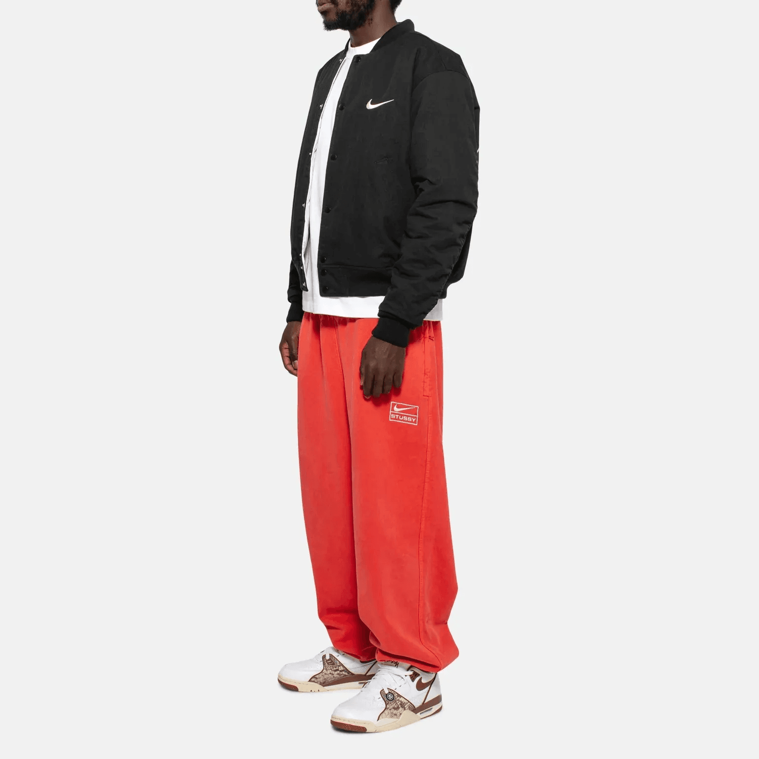 Stussy X Nike Reversible Varsity Jacket Asia Sizing