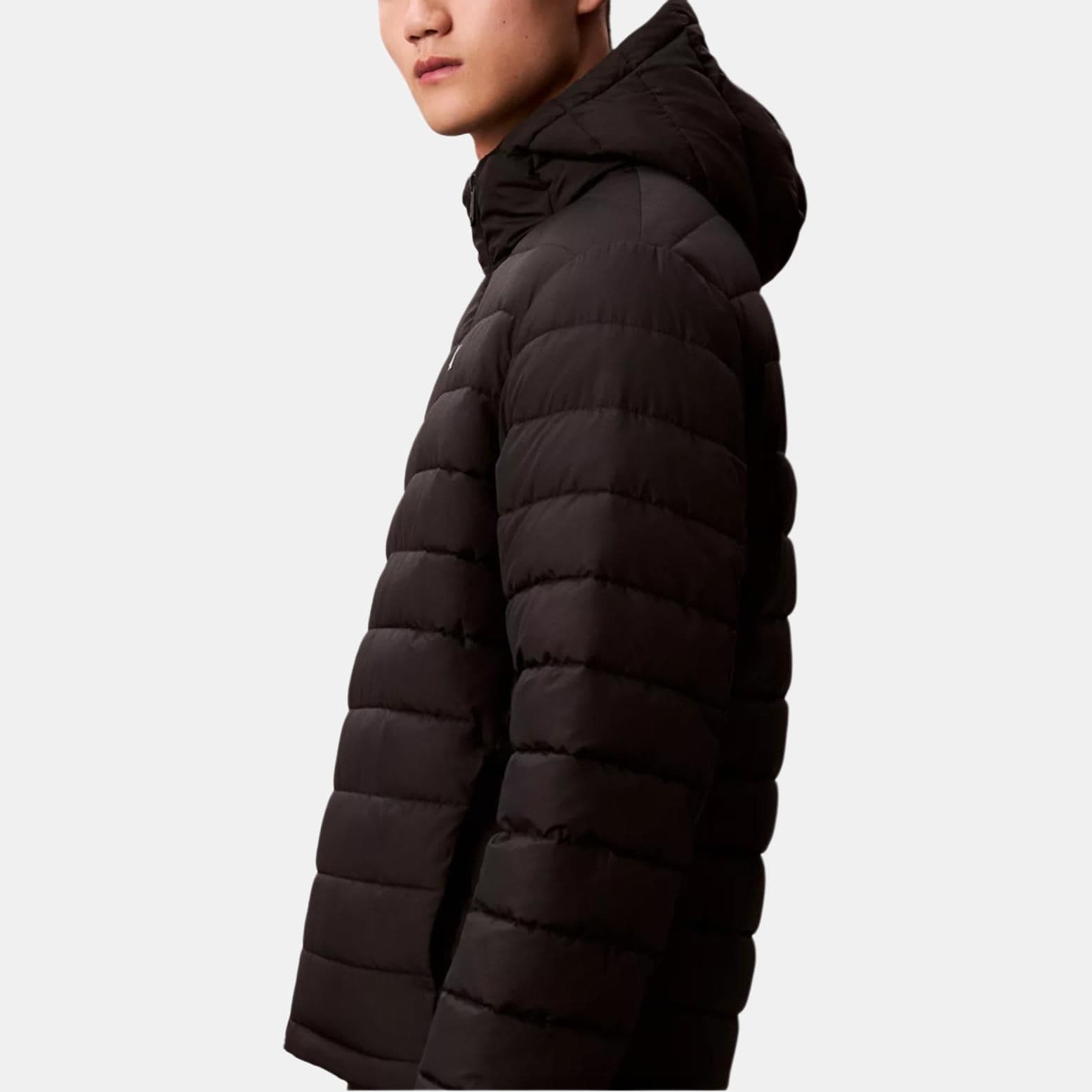 Calvin Klein Down Jackets Black Hooded (Nondetachable) Moderate Straight Fit