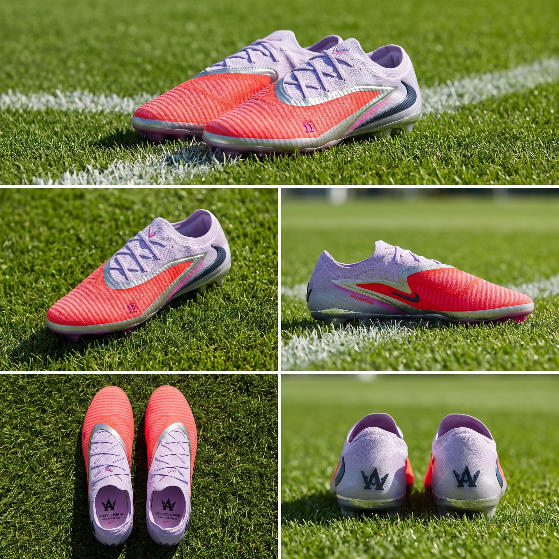 Nike Phantom 6 FG Firm Ground Soccer Red Purple