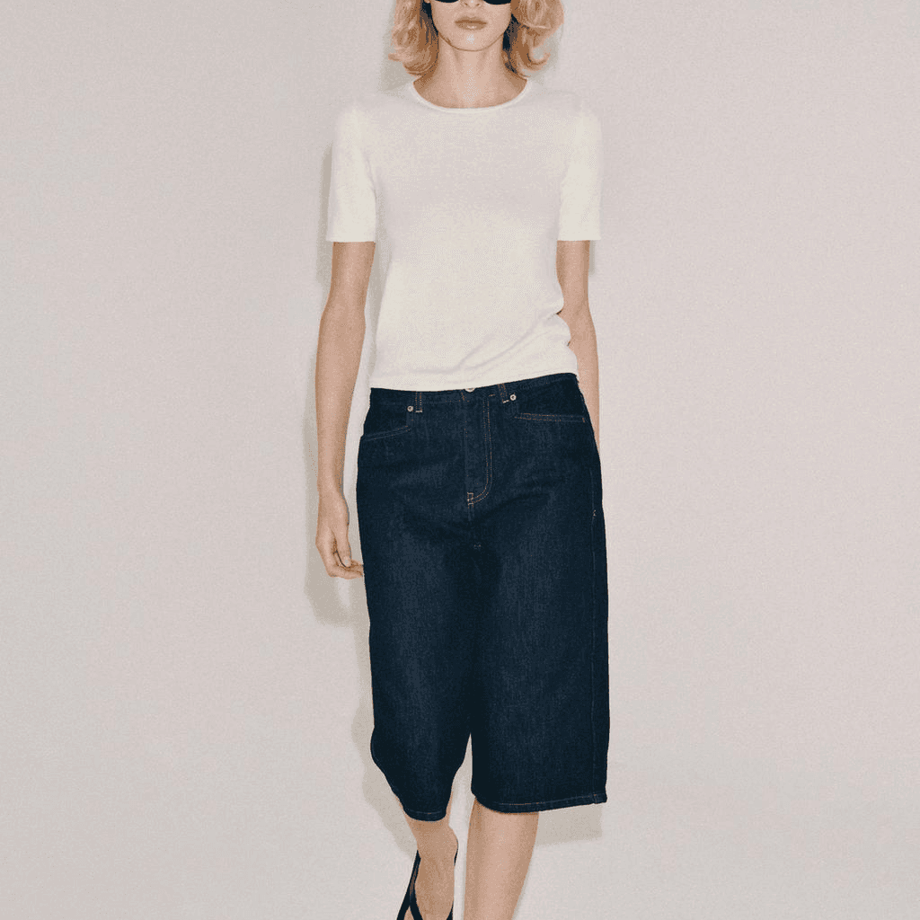 ZARA TShirts White Crew Neck