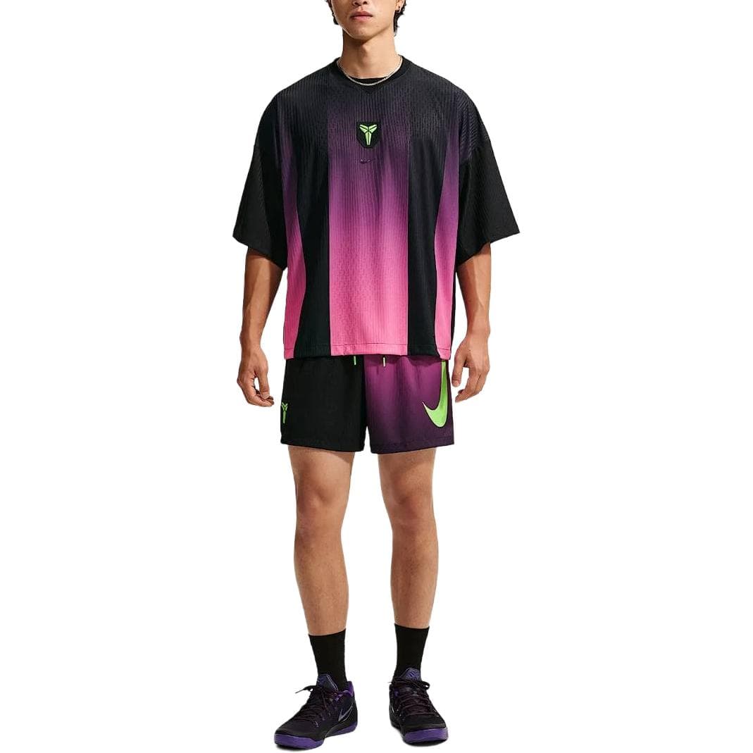 Nike Jerseys Black/Purple Red Crew Neck Moderate