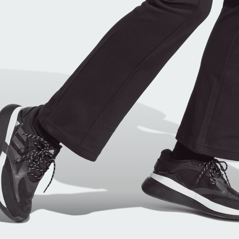 Adidas Knitted Sweatpants Black Moderate Flared