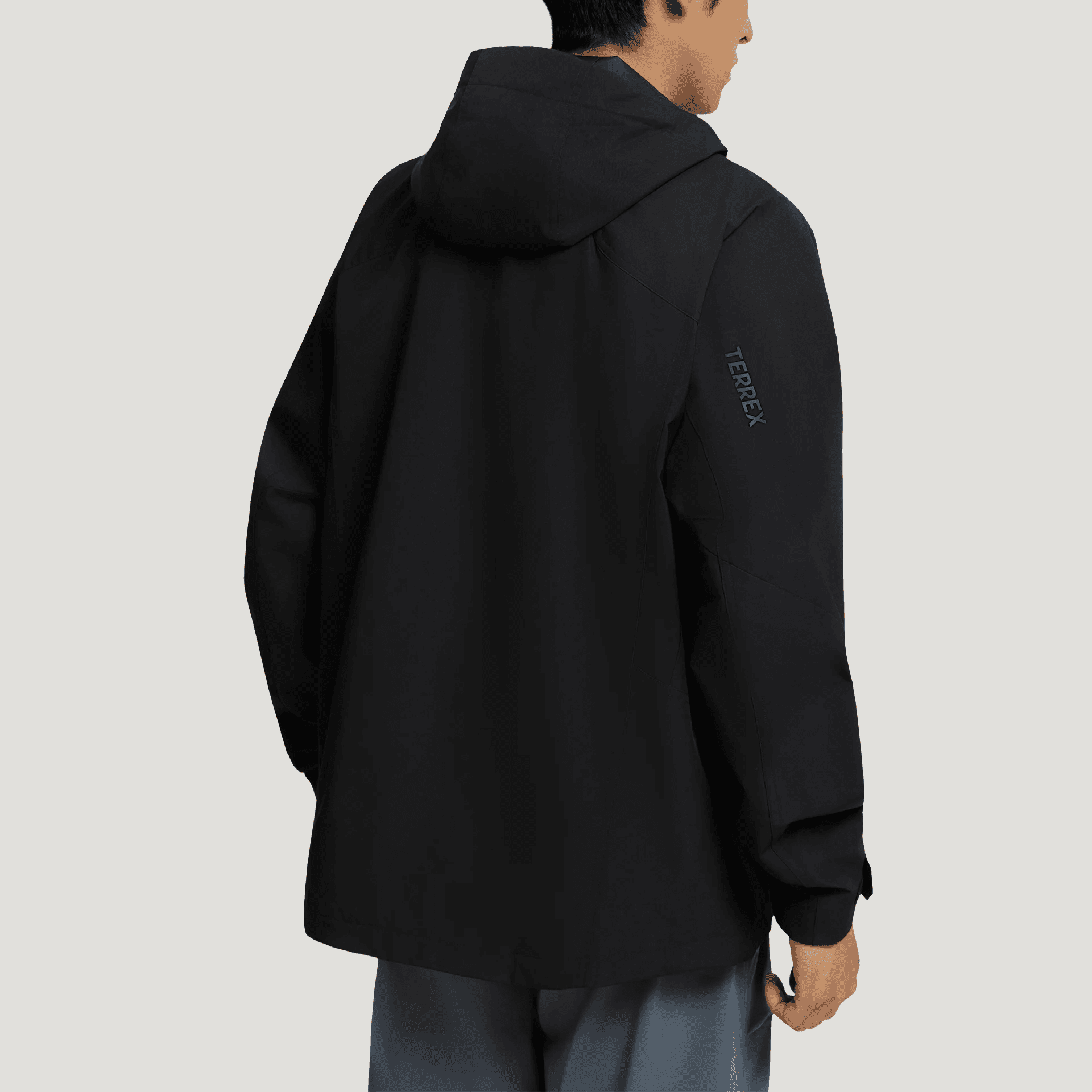 Adidas Terrex Jackets Black Hooded (Nondetachable) Moderate
