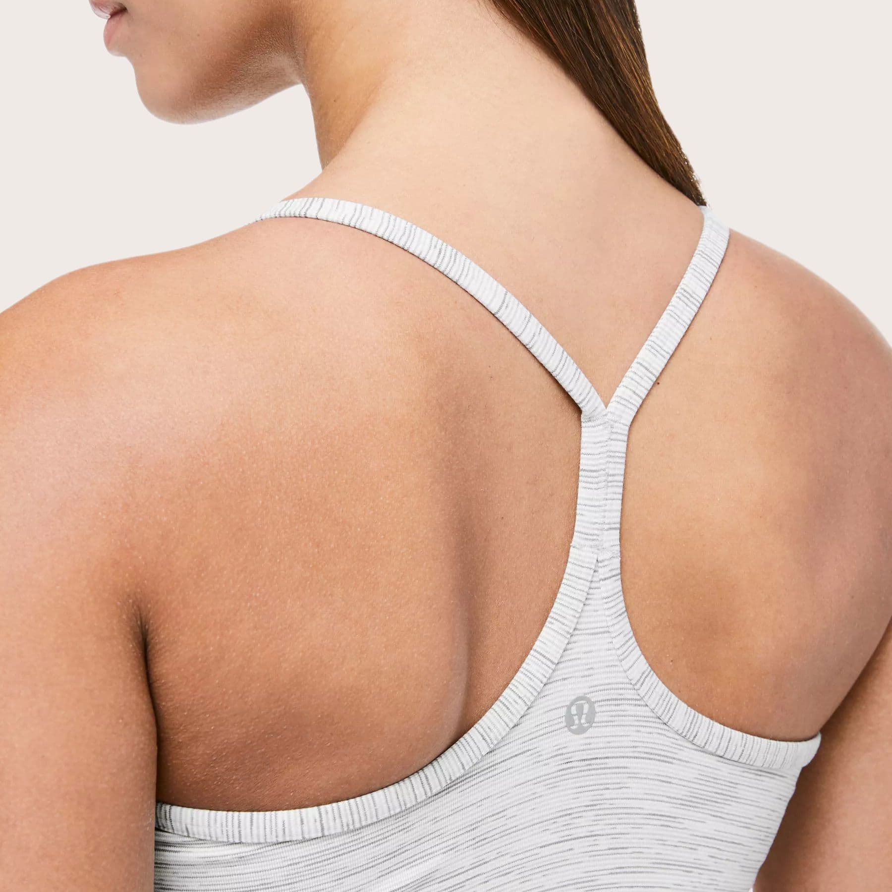 Lululemon Camisoles Light Gray Crew Neck Moderate Racerback