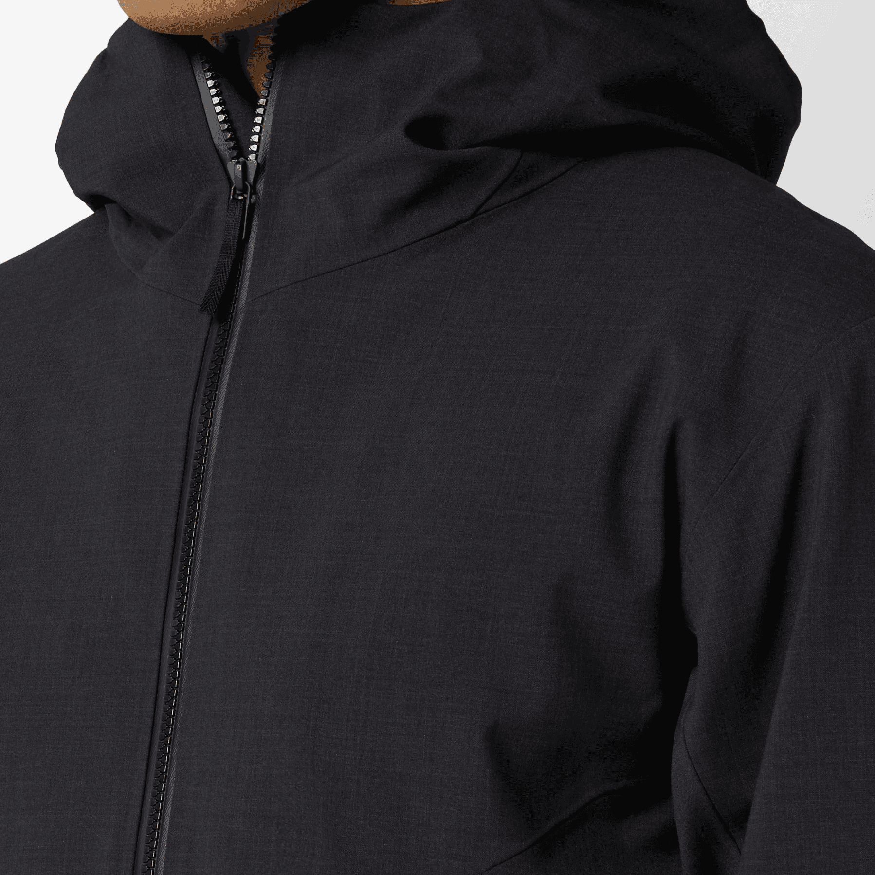 Arc'teryx VEILANCE MONITOR INSULATED TECH WOOL COAT Black Heather