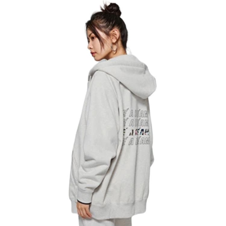 LiNing Sweatshirts Gray Hooded Moderate Other