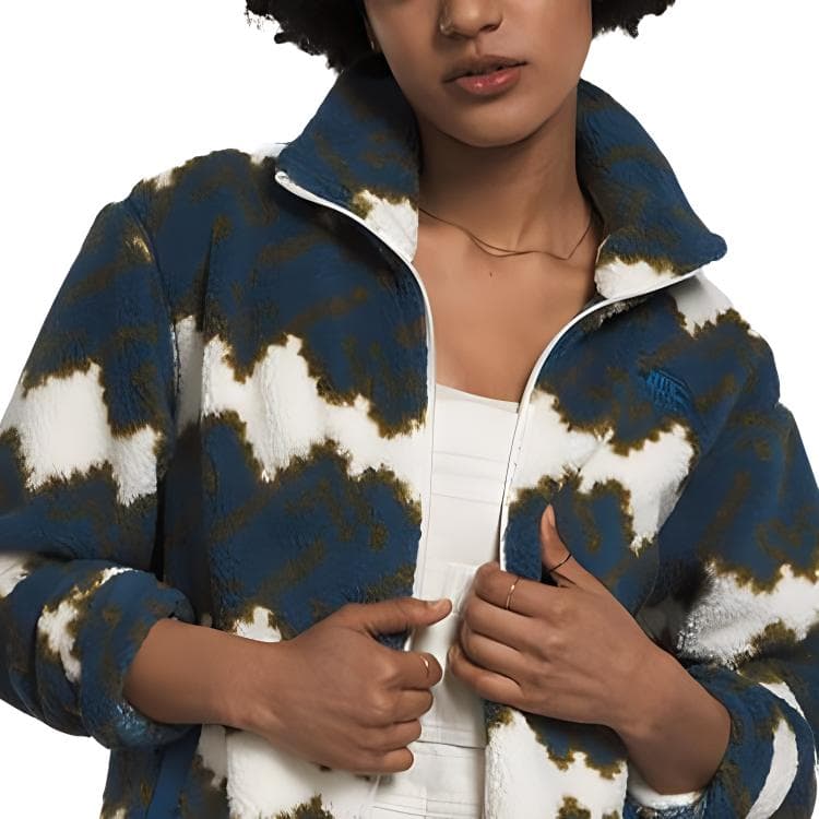 THE NORTH FACE Fleece Feminino Campshire Azul PP Velvet feel Coat Blue
