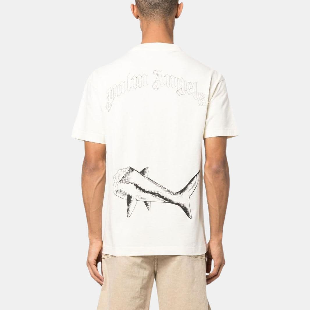 PALM ANGELS Broken Shark Classic T Shirt