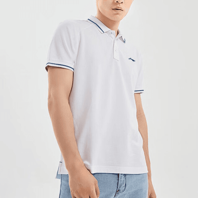 Li Ning Polo Shirt Basic White