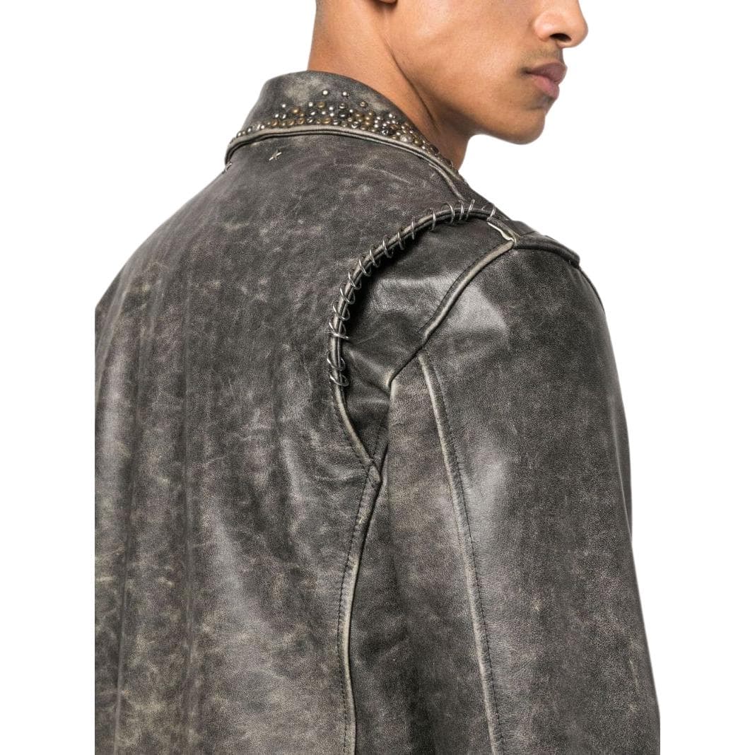 Golden Goose Distressed Biker Jacket