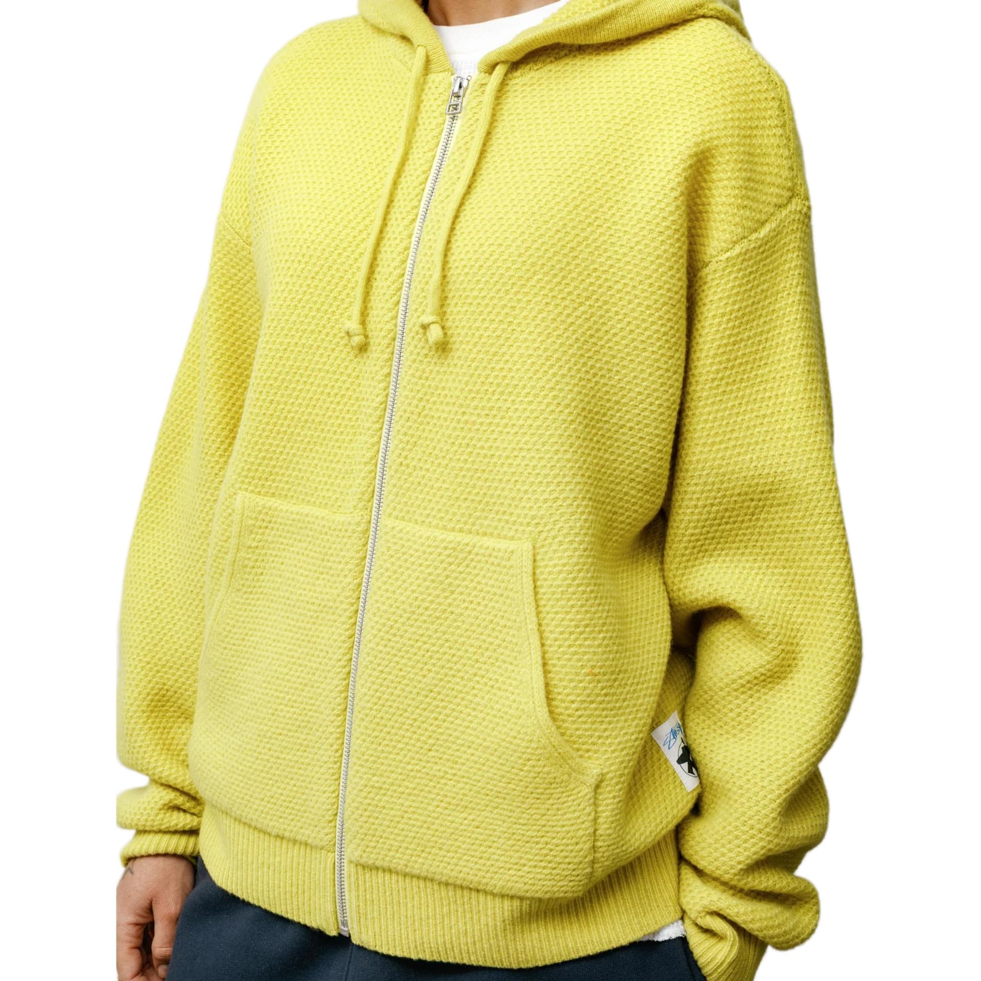 Stussy SS26 TEXTURED ZIP HOODED SWEATER