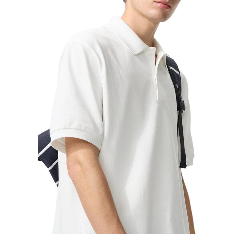 UNIQLO Polo Shirts White Polo Collar Moderate