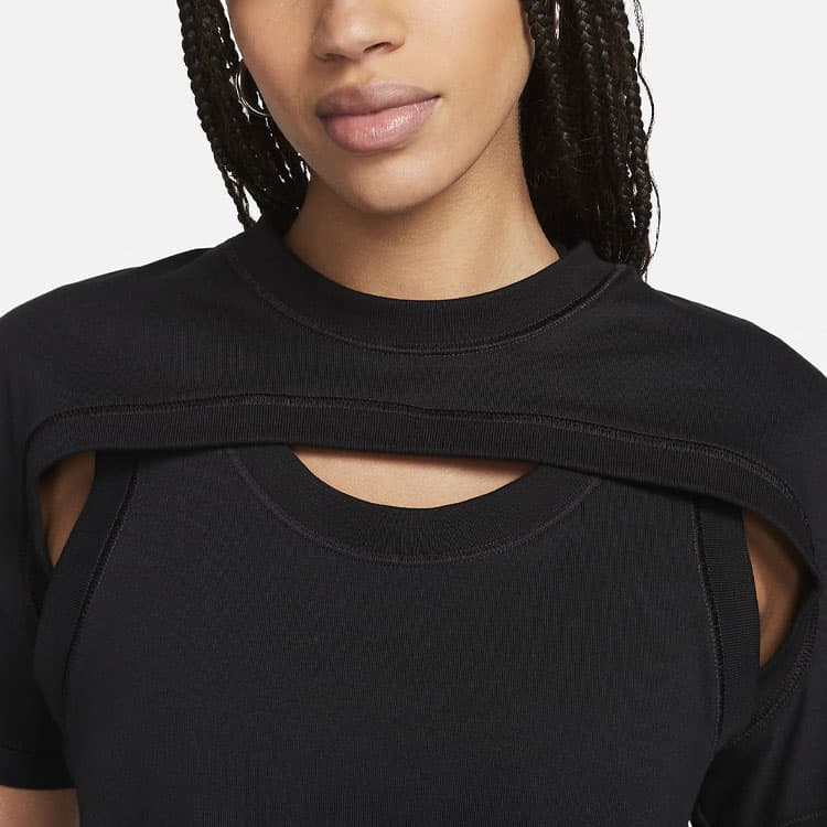 Nike SPORTSWEAR TECH PACK Bodysuits Black Crew Neck