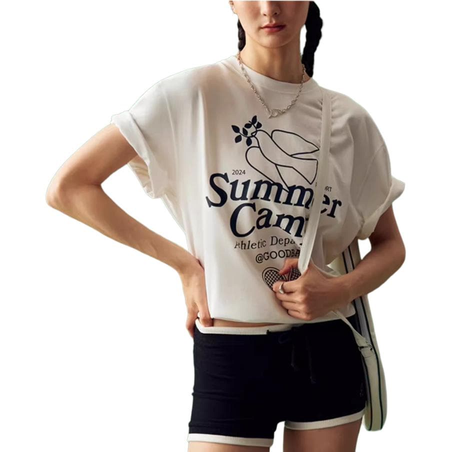 GOOD BAI Drop Shoulder Sleeve T Shirt