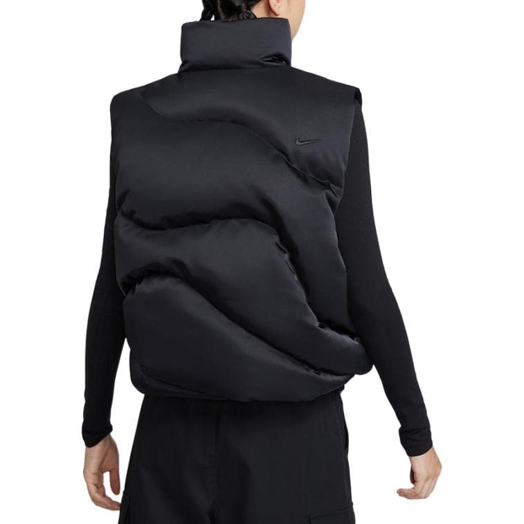 Nike Vests Black Stand Collar Moderate Straight Fit