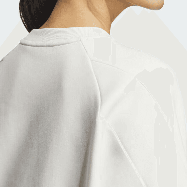 Adidas Sweatshirts White Crew Neck Moderate
