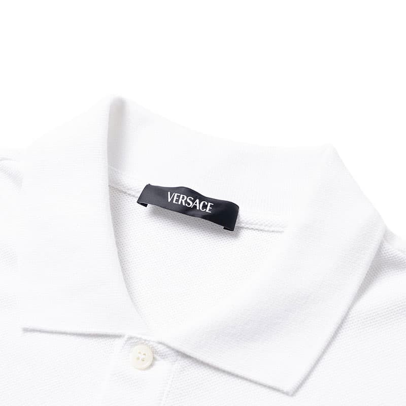 Versace logoembroidered polo shirt