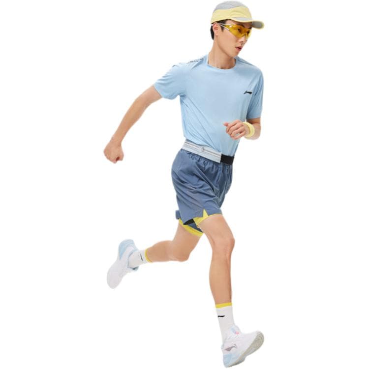 Li Ning T Shirt Soft Matte Blue