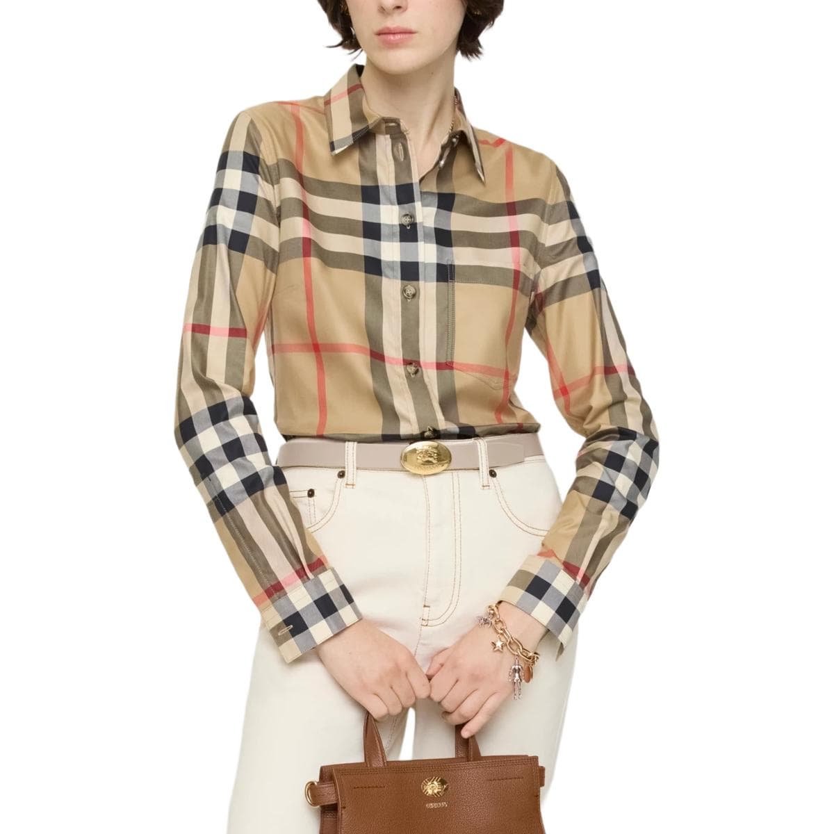 Burberry FW25 Shirt Slim Fit Archive Beige