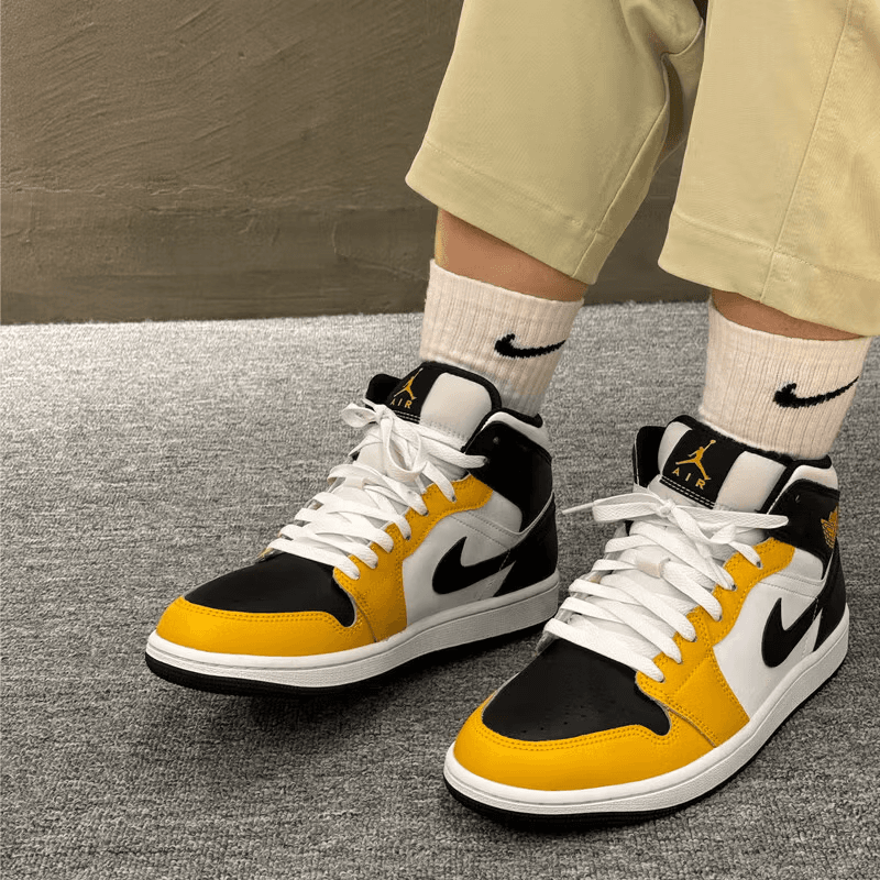 Jordan 1 Mid Yellow Ochre GS