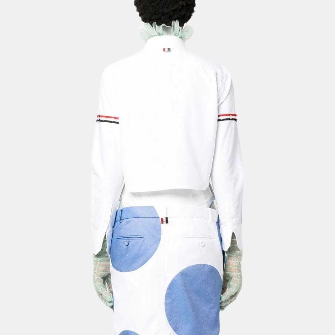 THOM BROWNE Cropped Button Up Shirt