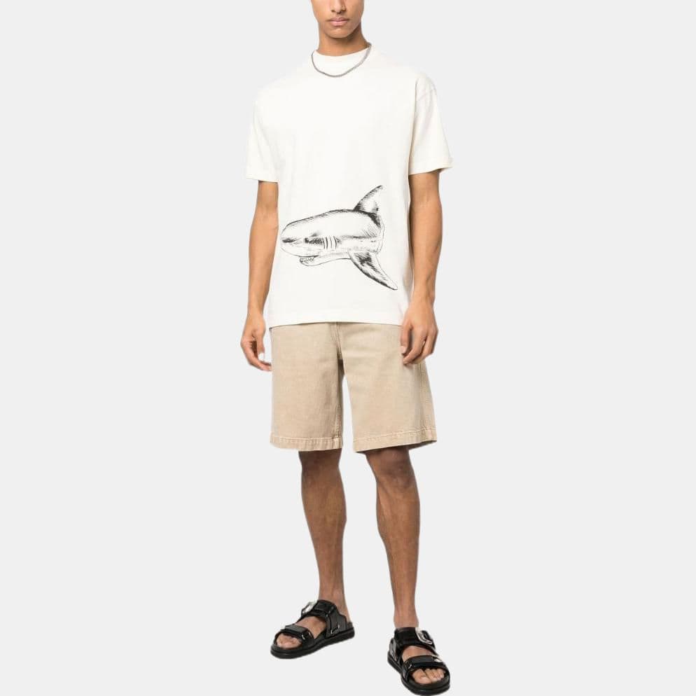 PALM ANGELS Broken Shark Classic T Shirt