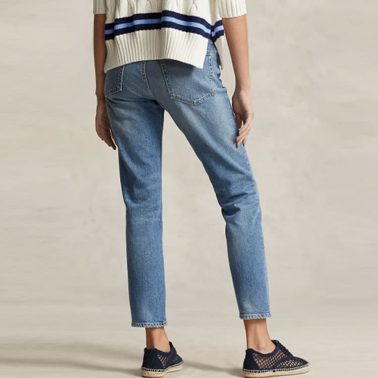 Polo Ralph Lauren Jeans Mid Rise Fitted Version Blue
