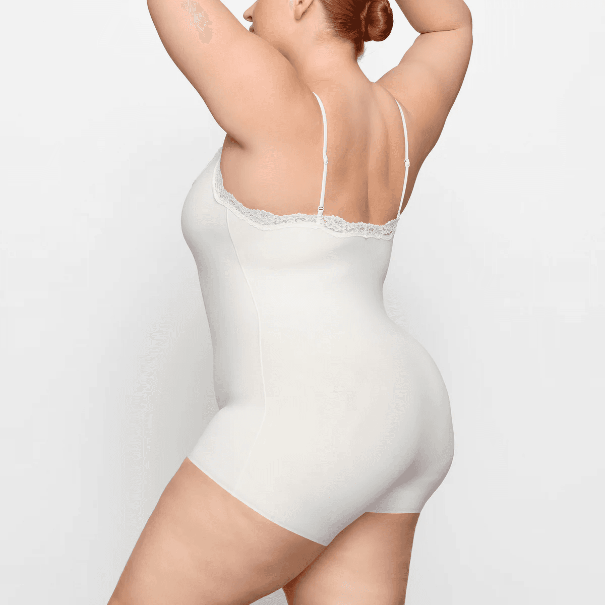 Skims Bodysuits Marble Color Crew Neck