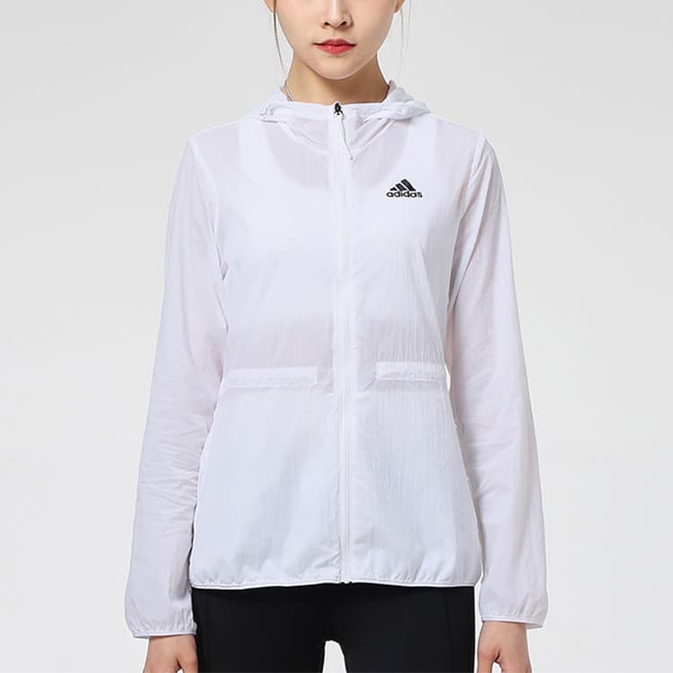 Adidas Woven Windbreaker Jacket White