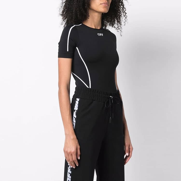 OFF WHITE FW22 Bodysuits Black Crew Neck