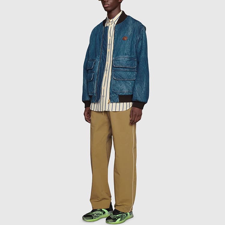 【Previous Season】logo-print straight-leg trousers