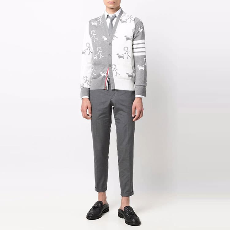 THOM BROWNE· SS22 Sweater Gray