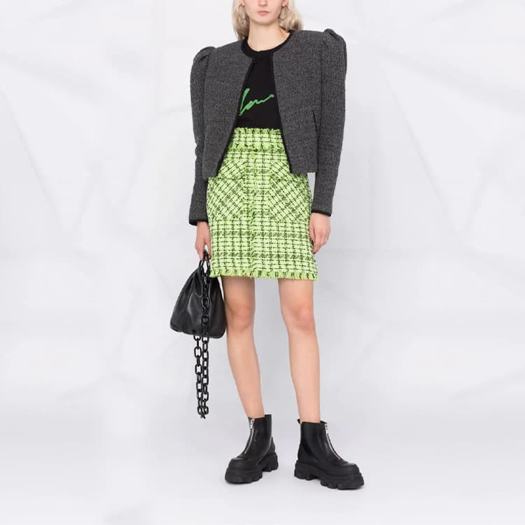 MSGM Long Skirt Green